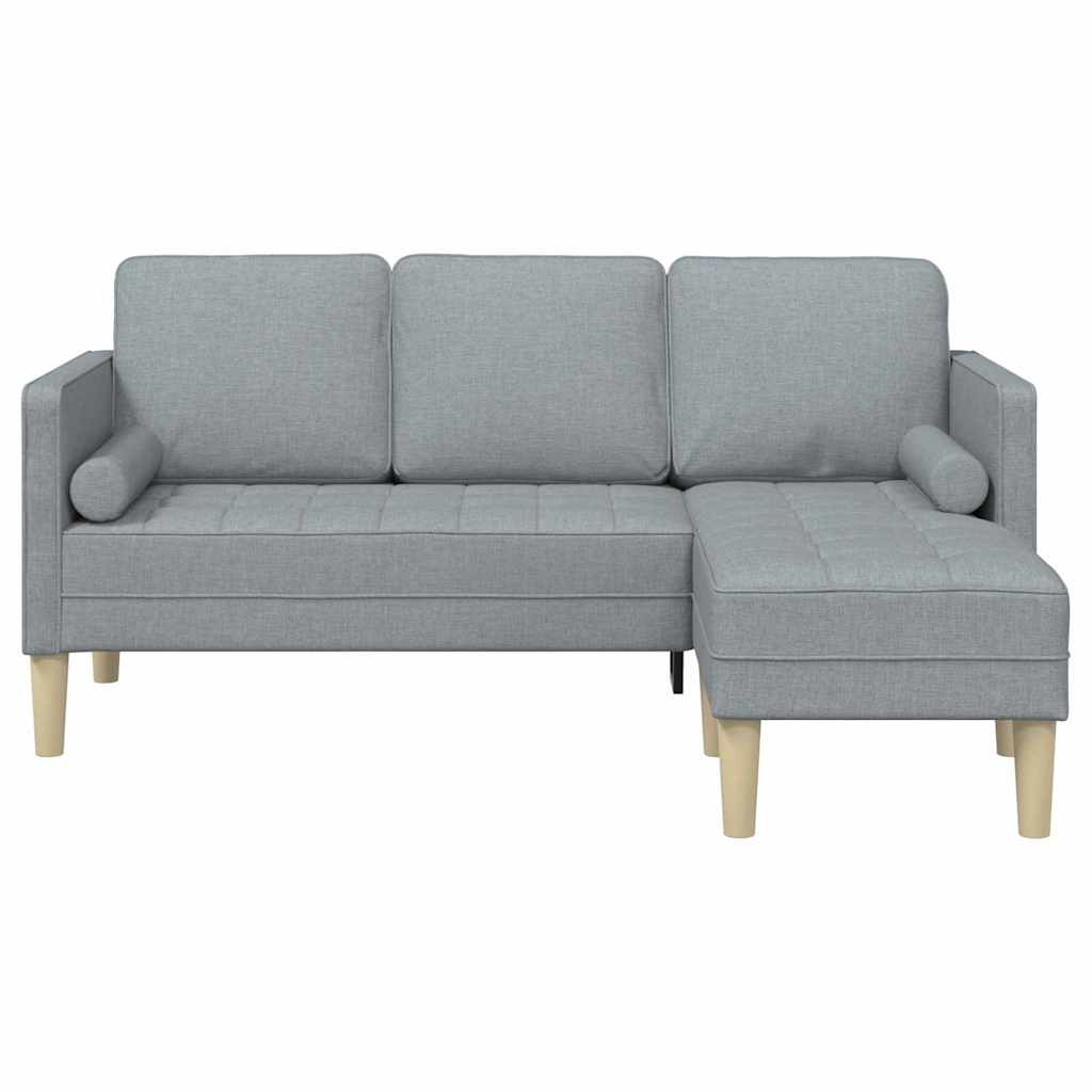 Sofa Sæt Lysegrå 173 x 131 x 67 cm Stof