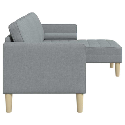 Sofa Sæt med pude Lysegrå Polyester