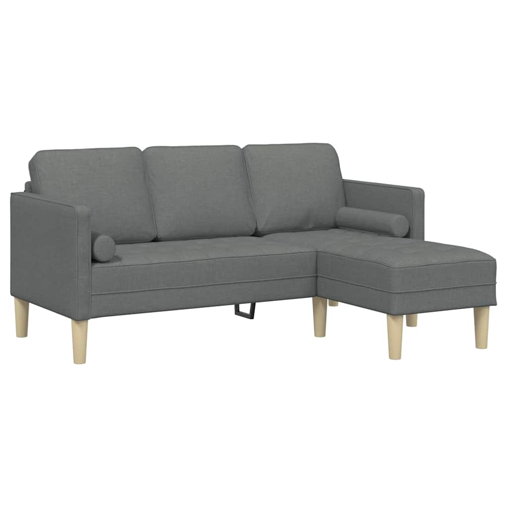 Sofa Sæt Mørkegrå 173 x 131 x 67 cm Stof