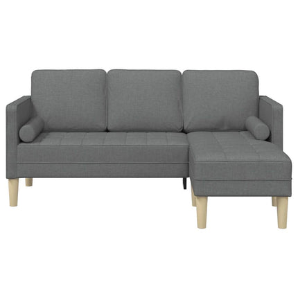 Sofa Sæt med pude Mørkegrå Polyester