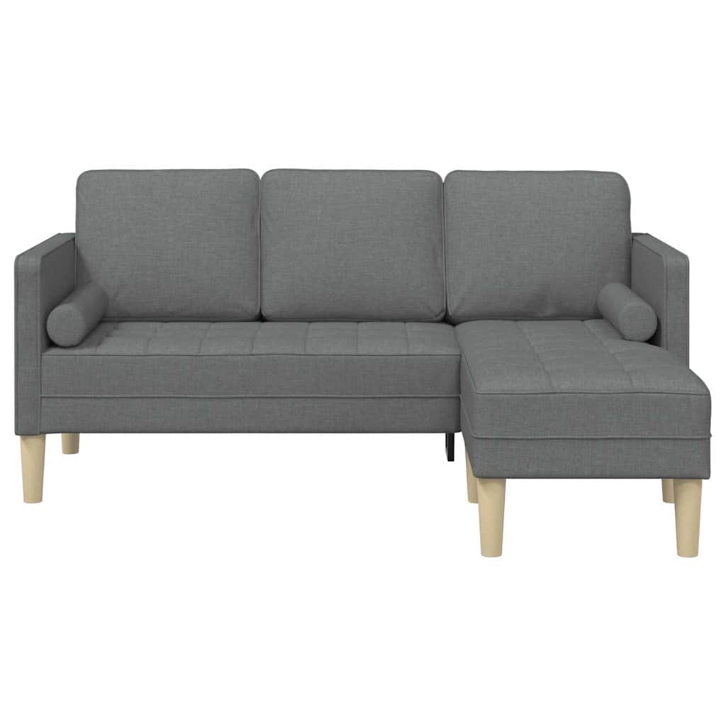 Sofa Sæt Mørkegrå 173 x 131 x 67 cm Stof