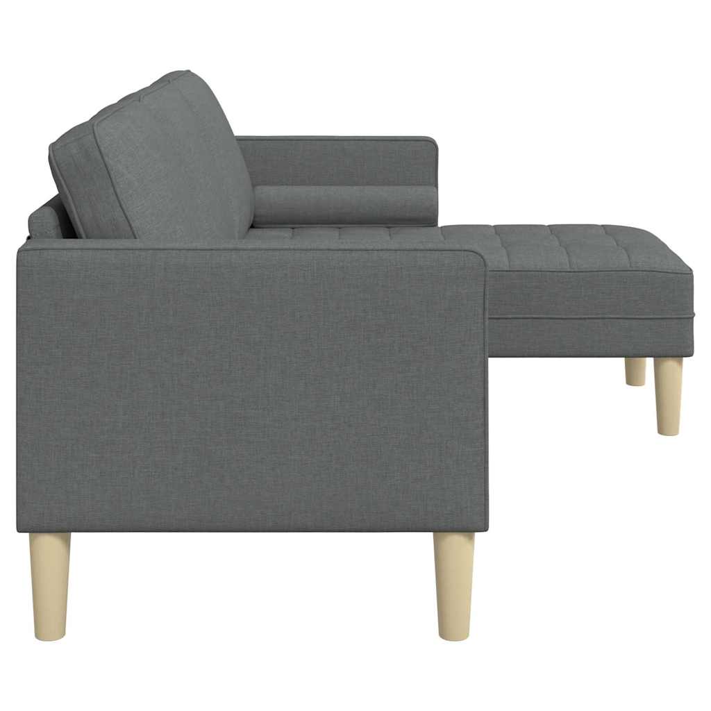 Sofa Sæt Mørkegrå 173 x 131 x 67 cm Stof