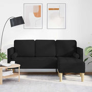 Sofa Sæt Sort 173 x 131 x 67 cm Stof