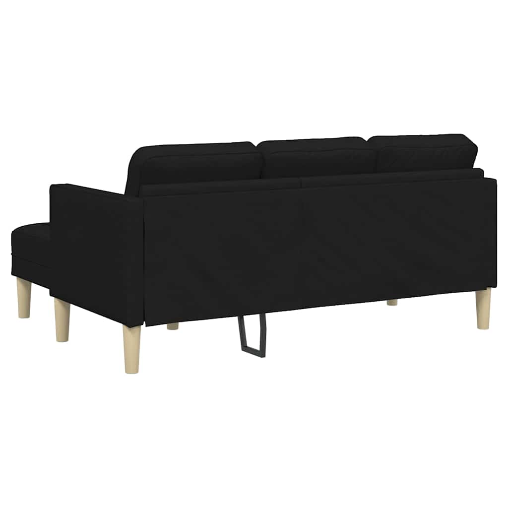 Sofa Sæt Sort 173 x 131 x 67 cm Stof