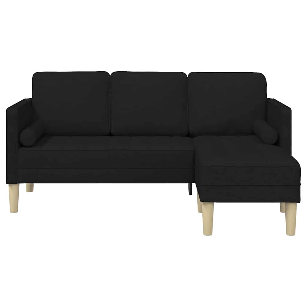 Sofa Sæt Sort 173 x 131 x 67 cm Stof