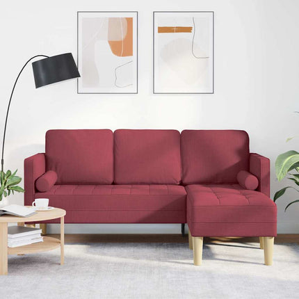 Sofa Sæt med pude Vinrød Polyester
