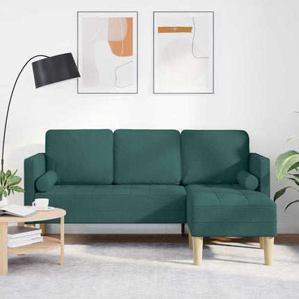 Sofa Sæt med pude Mørkegrøn Polyester