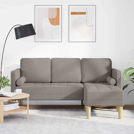 Sofa Sæt med pude Gråbrun Polyester
