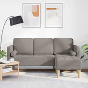 Sofa Sæt Gråbrun 173 x 131 x 67 cm Stof