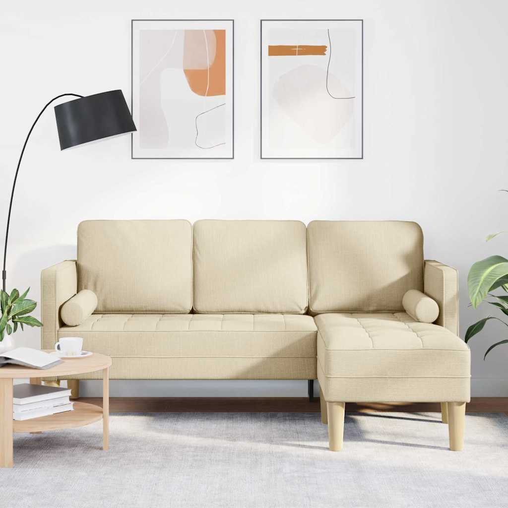 Sofa Sæt Creme 173 x 131 x 67 cm Stof