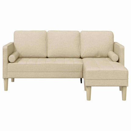 Sofa Sæt med pude Creme Polyester