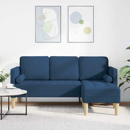 Sofa Sæt med pude Blå Polyester