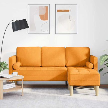 Sofa Sæt med pude Mørk Gul Polyester