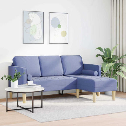 Sofa Sæt med pude Jeans blå Polyester