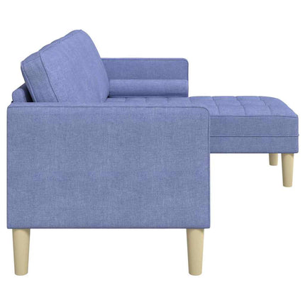 Sofa Sæt med pude Jeans blå Polyester