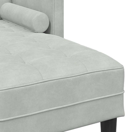 Sofa Sæt med pude Lysegrå Polyester