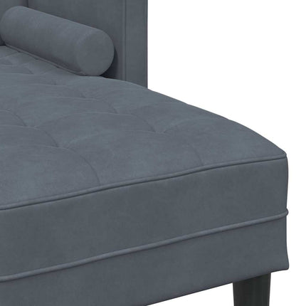 Sofa Sæt med pude Mørkegrå Polyester
