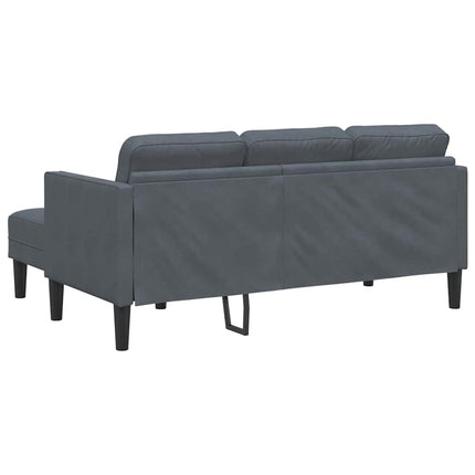 Sofa Sæt med pude Mørkegrå Polyester