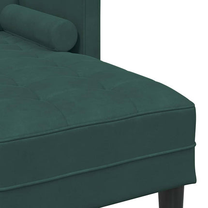 Sofa Sæt med pude Mørkegrøn Polyester