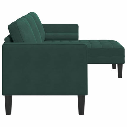 Sofa Sæt med pude Mørkegrøn Polyester