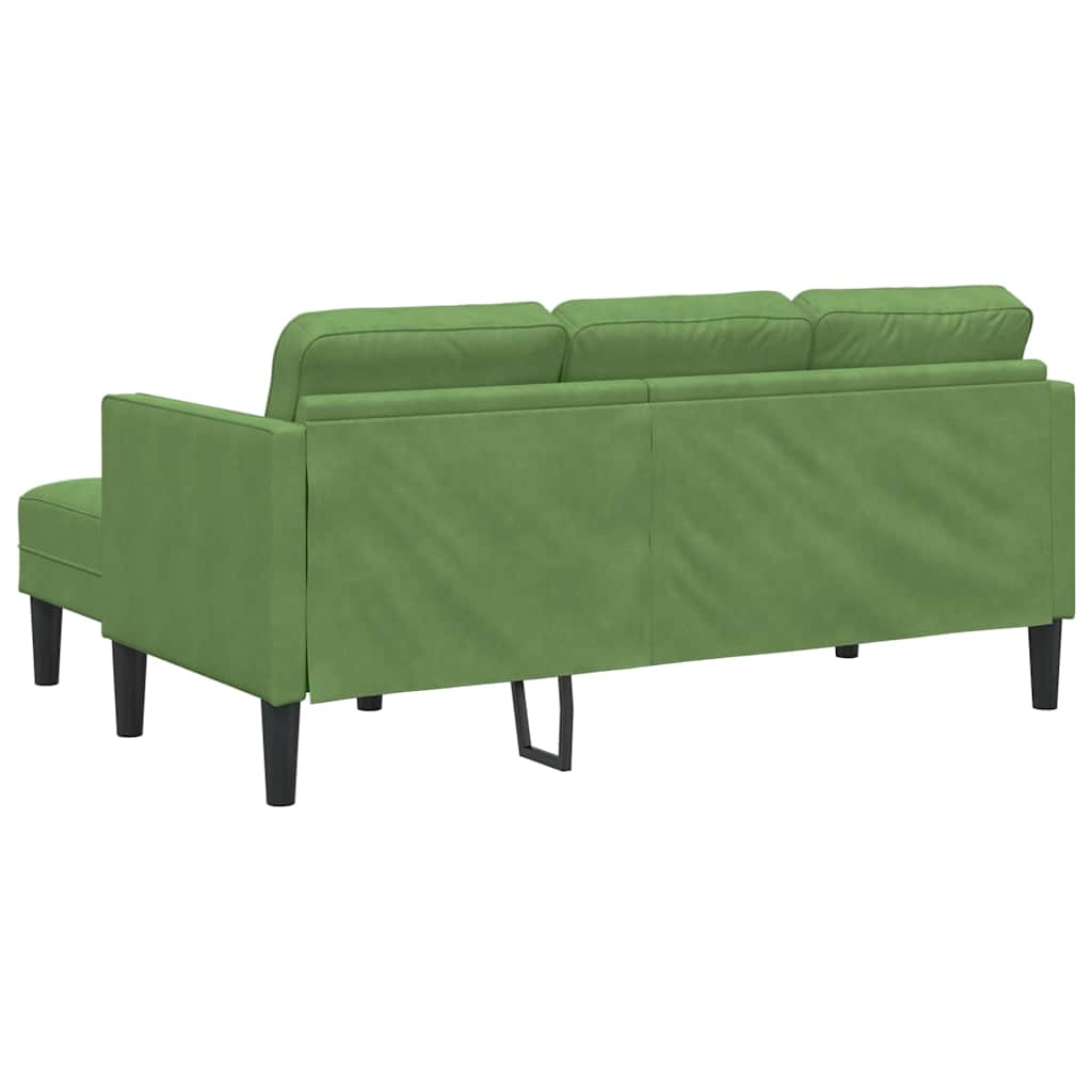 Sofa Sæt Lysegrøn 173 x 131 x 67 cm Fløjl