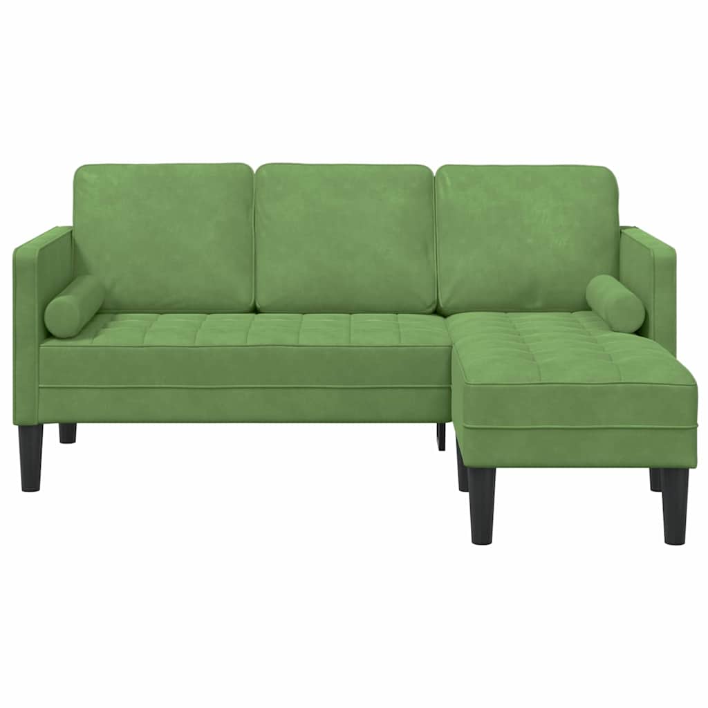 Sofa Sæt Lysegrøn 173 x 131 x 67 cm Fløjl