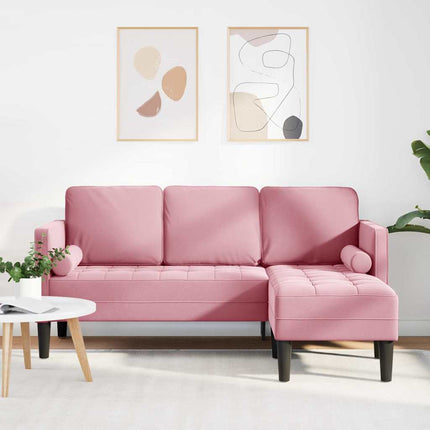 Sofa Sæt med pude Lyserød Polyester