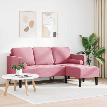 Sofa Sæt med pude Lyserød Polyester