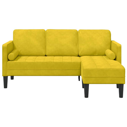 Sofa Sæt med pude Gul Polyester