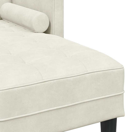 Sofa Sæt med pude Creme Polyester