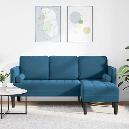 Sofa Sæt med pude Blå Polyester