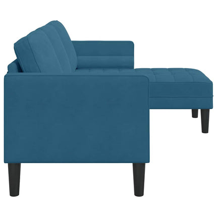 Sofa Sæt med pude Blå Polyester