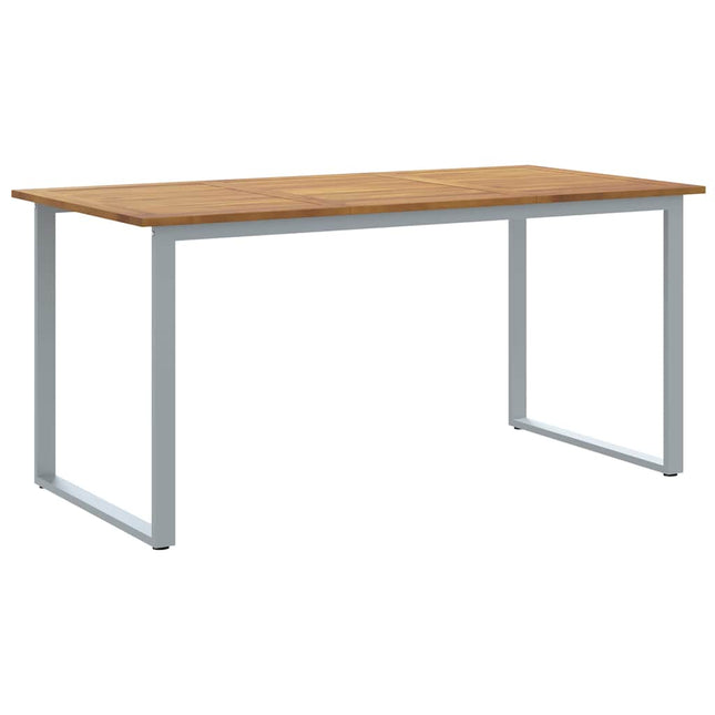Havemøbel Bord Grå 160 x 80 x 75 cm Massivt Akacietræ