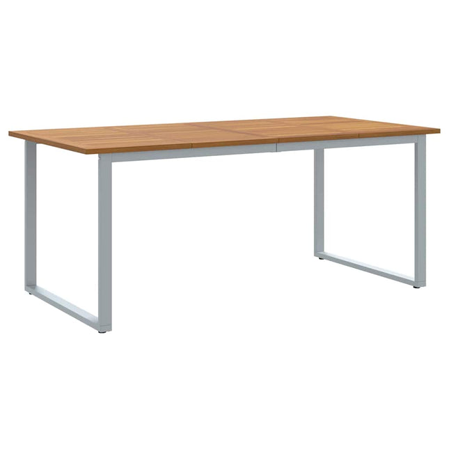 Havemøbel Bord Grå 180 x 90 x 75 cm Massivt Akacietræ