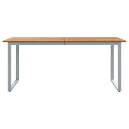 Havemøbel Bord Grå 180 x 90 x 75 cm Massivt Akacietræ