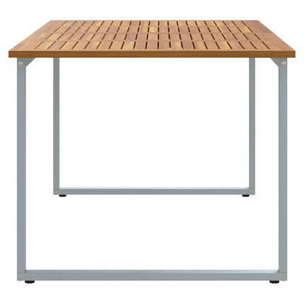 Havemøbel Bord Grå 180 x 90 x 75 cm Massivt Akacietræ