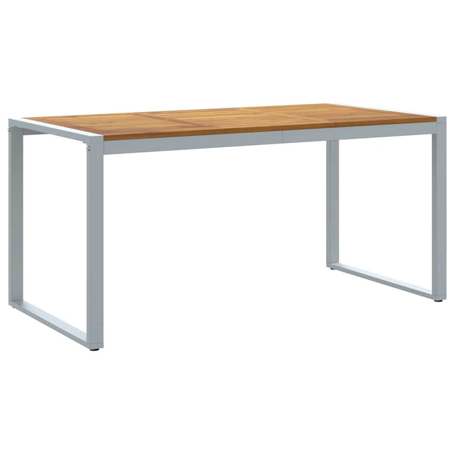 Havemøbel Bord Grå 160 x 80 x 75 cm Massivt Akacietræ