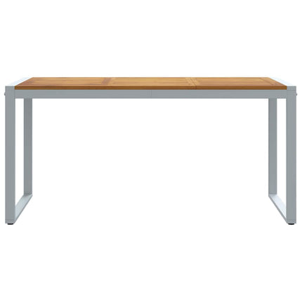 Havemøbel Bord Grå 160 x 80 x 75 cm Massivt Akacietræ