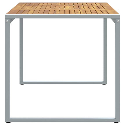 Havemøbel Bord Grå 160 x 80 x 75 cm Massivt Akacietræ