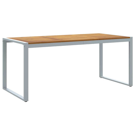 Havemøbel Bord Grå 180 x 90 x 75 cm Massivt Akacietræ