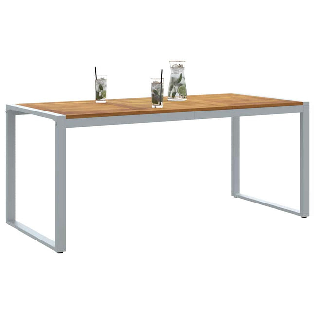 Havemøbel Bord Grå 180 x 90 x 75 cm Massivt Akacietræ