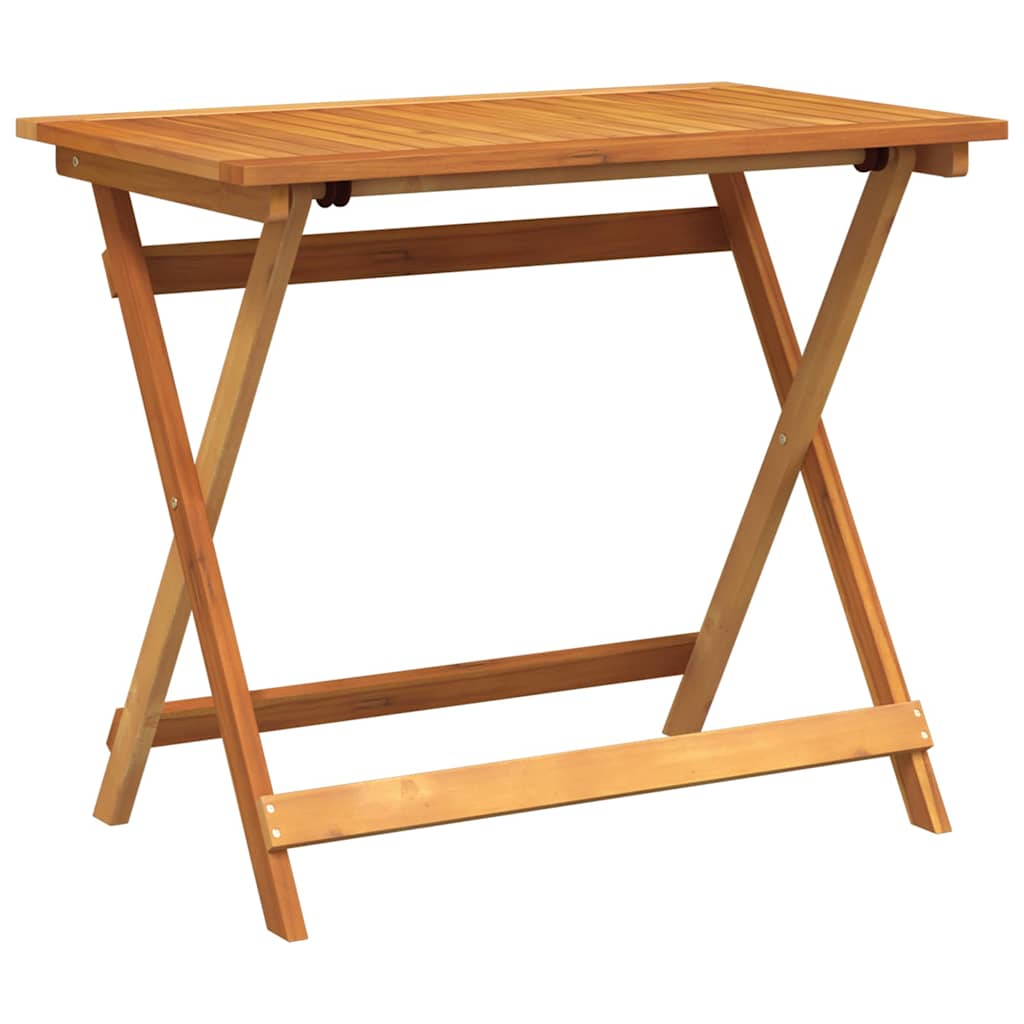 Havemøbel Bord Brun 90 x 55 x 75 cm Massivt Akacietræ