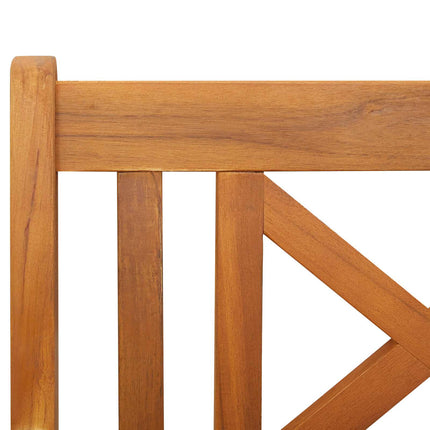 Udendørs bænk Naturfarvet 110 x 56 x 90 cm Massivt Akacietræ