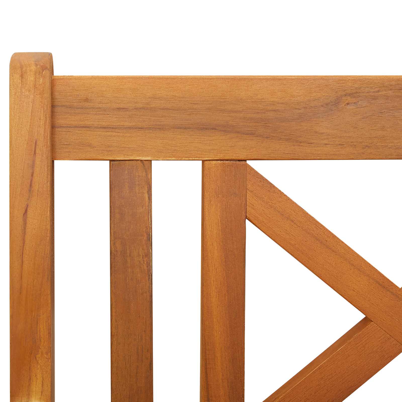 Udendørs bænk Naturfarvet 110 x 56 x 90 cm Massivt Akacietræ