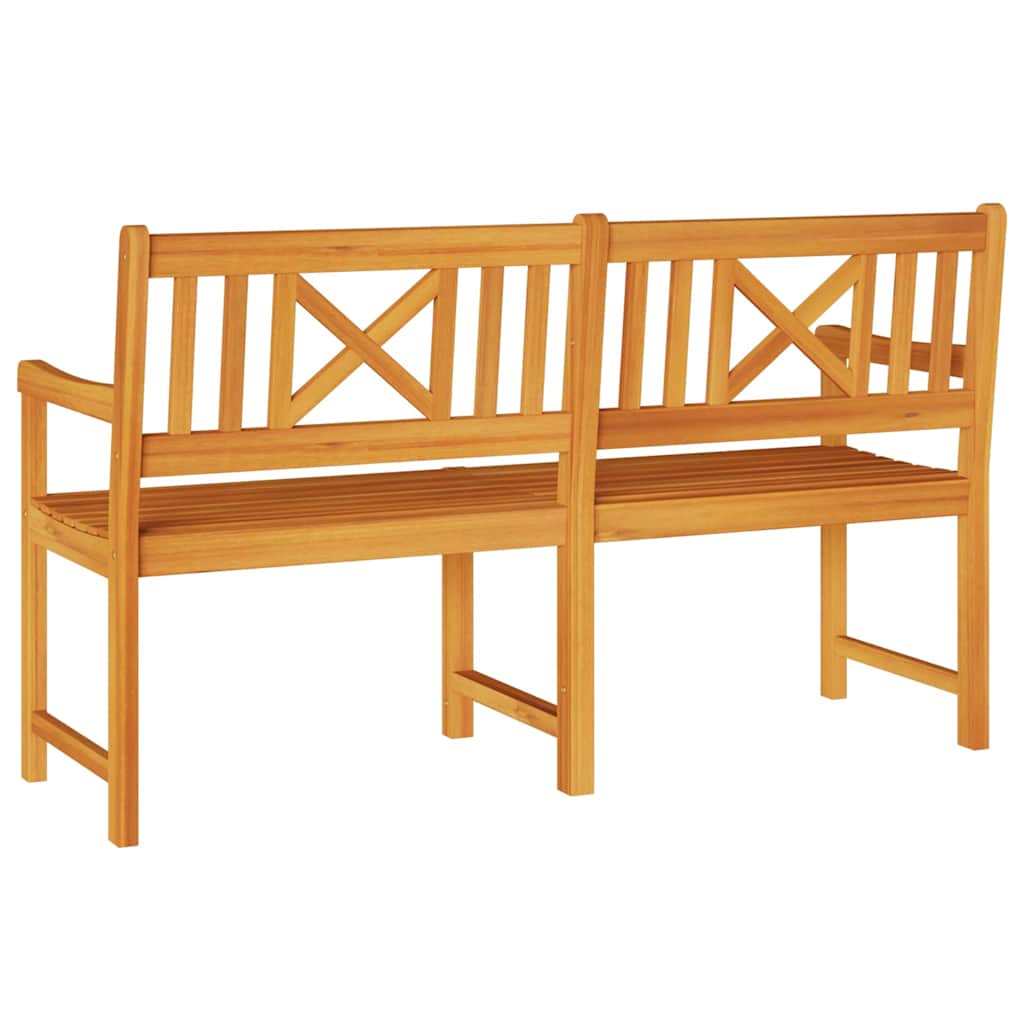 Udendørs bænk Naturfarvet 150 x 56 x 90 cm Massivt Akacietræ