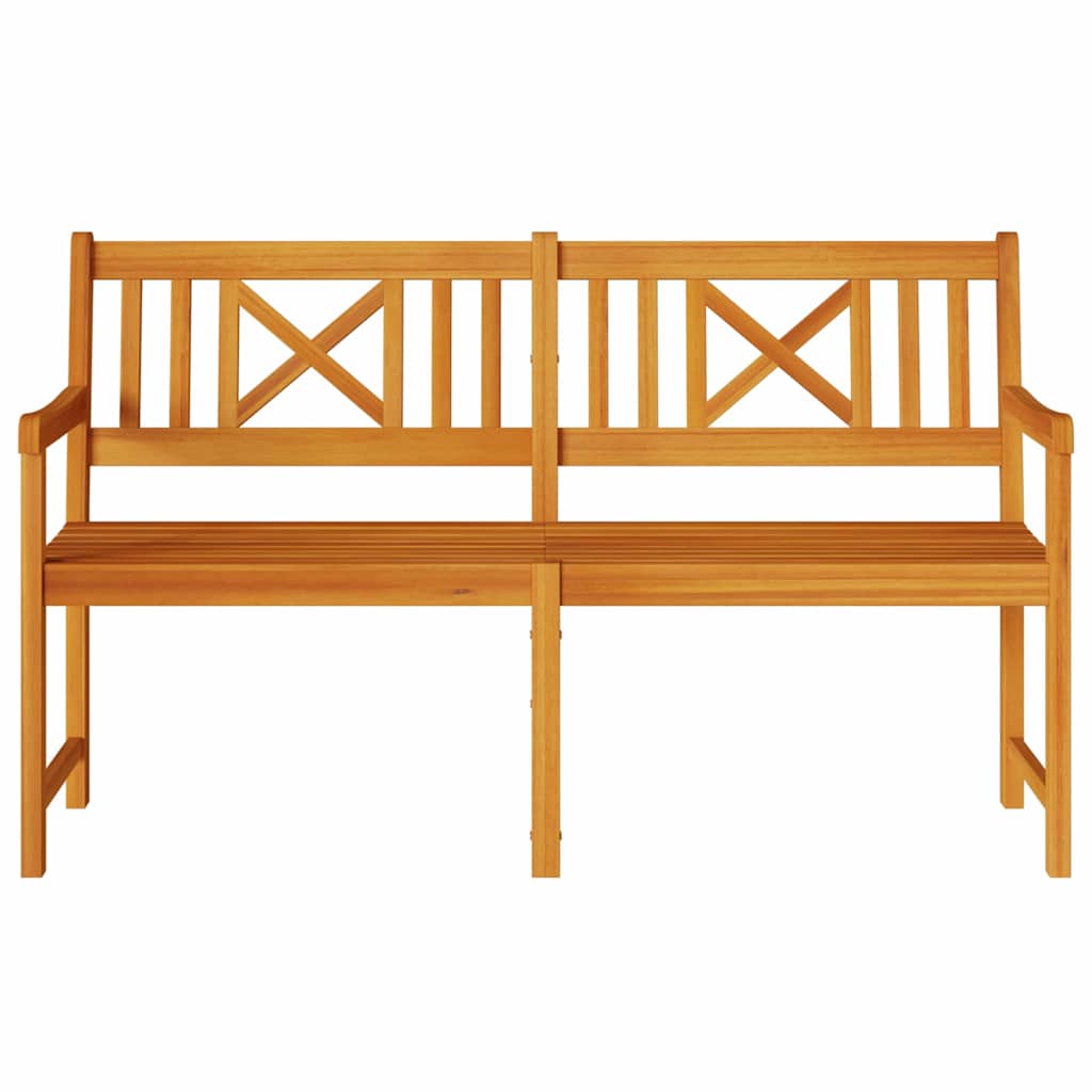 Udendørs bænk Naturfarvet 150 x 56 x 90 cm Massivt Akacietræ