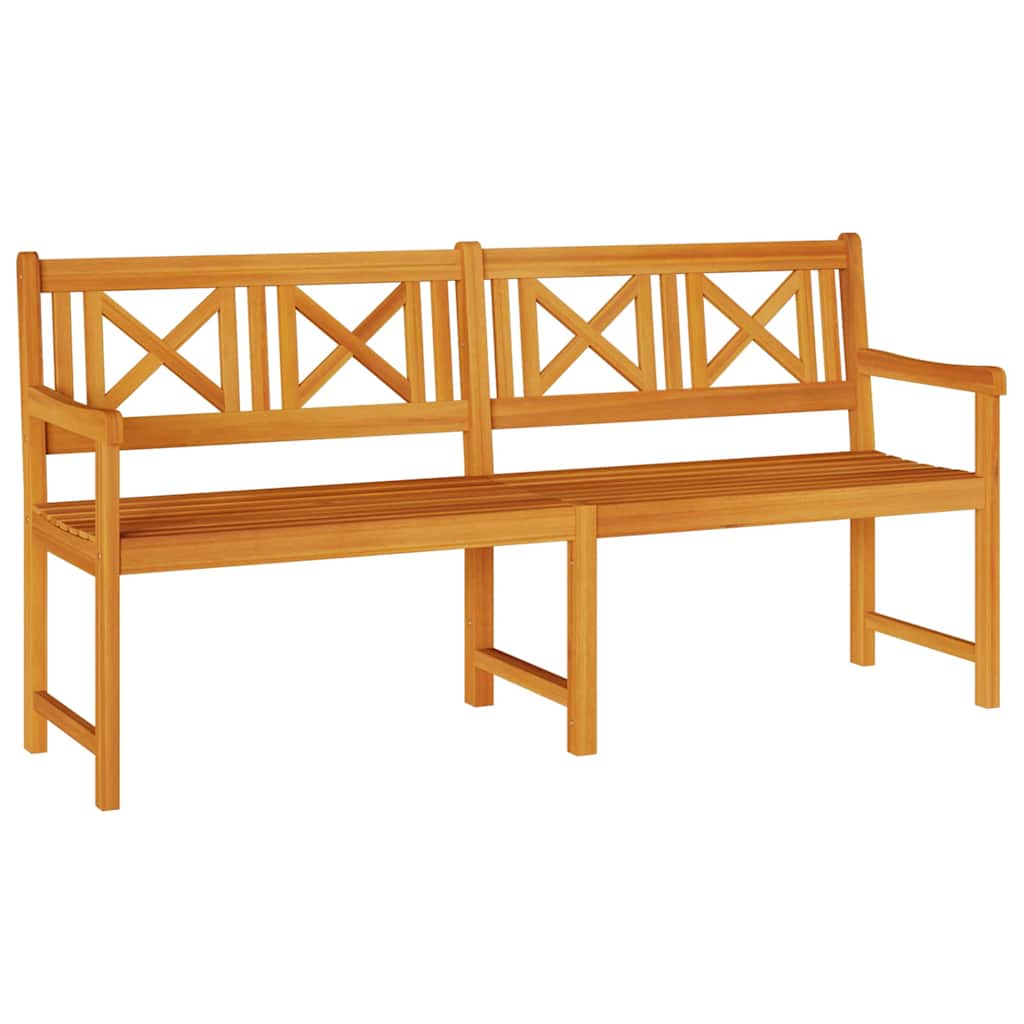 Udendørs bænk Naturfarvet 180 x 56 x 90 cm Massivt Akacietræ