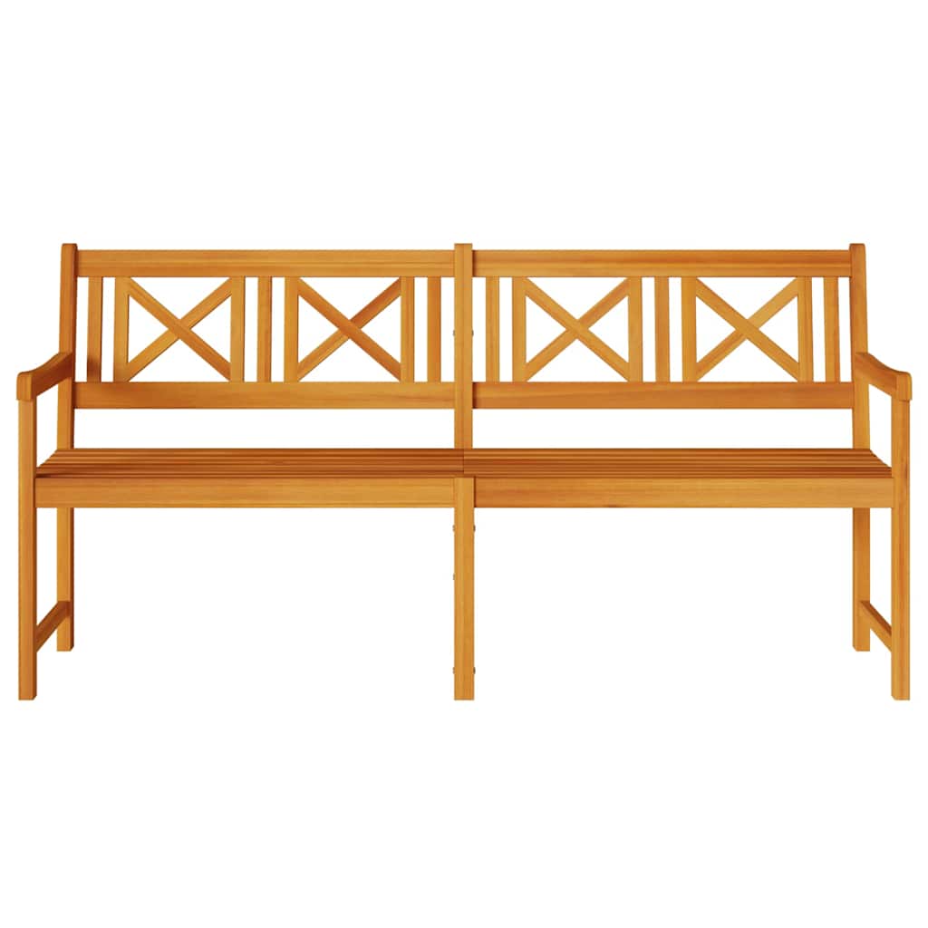 Udendørs bænk Naturfarvet 180 x 56 x 90 cm Massivt Akacietræ