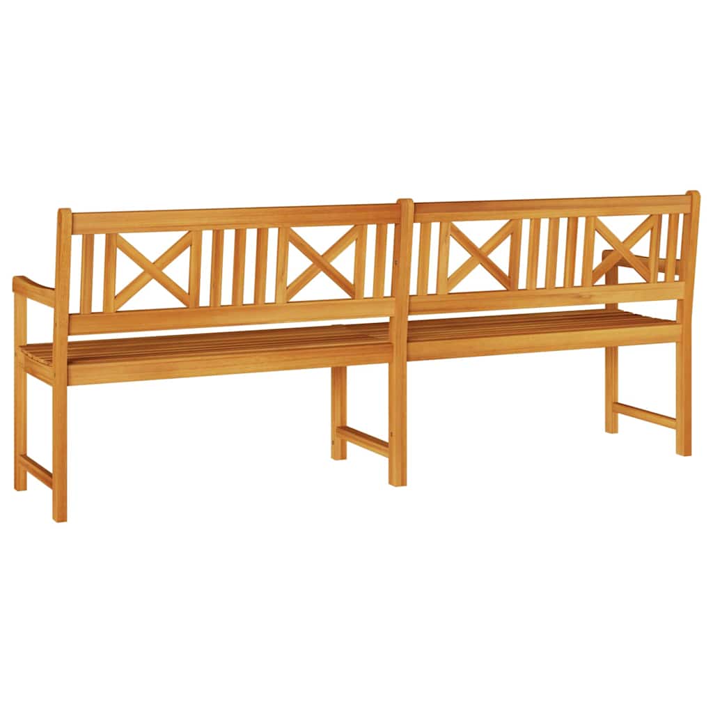 Udendørs bænk Naturfarvet 220 x 56 x 90 cm Massivt Akacietræ