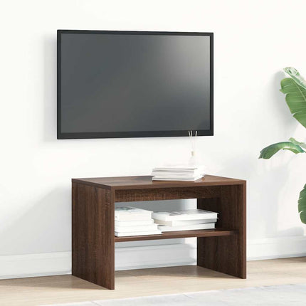 tv-bord 60x40x40 cm konstrueret træ brun egetræsfarve
